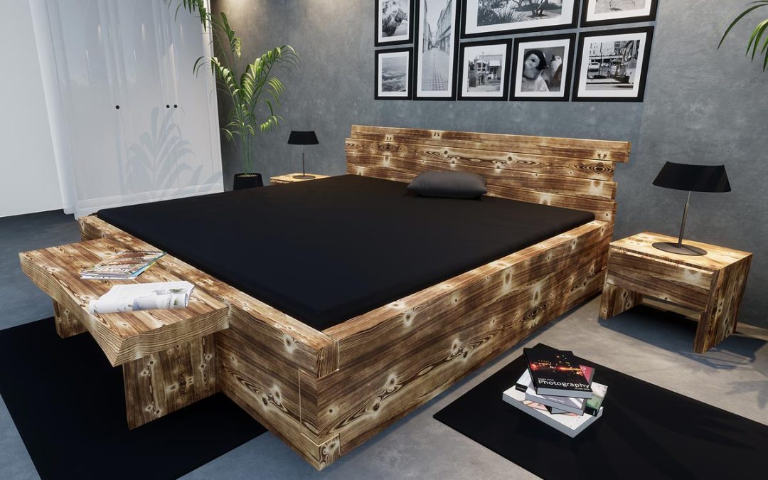 Balkenbett Starnberger See, geflämmt