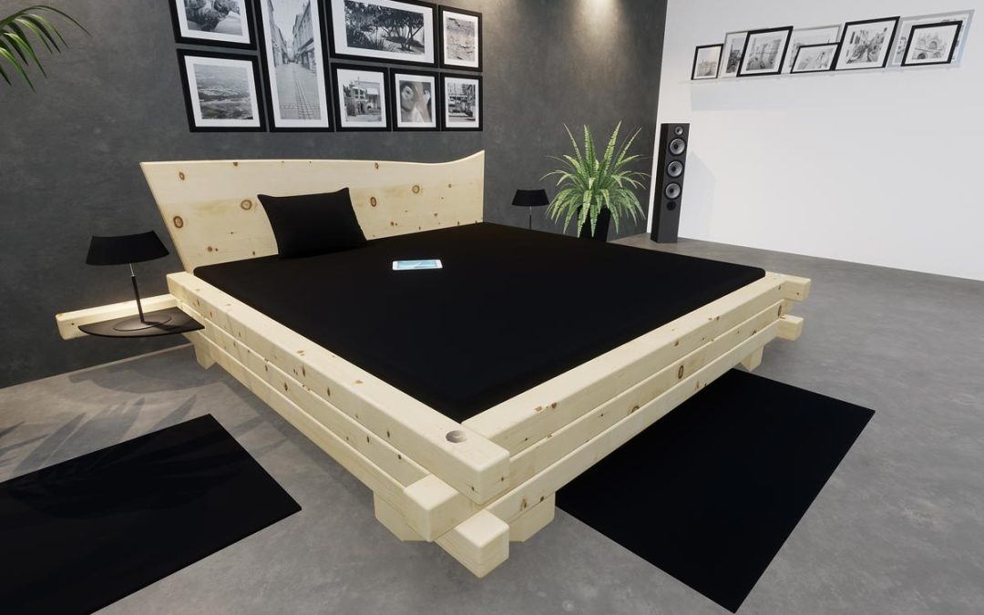 Balkenbett Breitach, Zirbe fein geschliffen